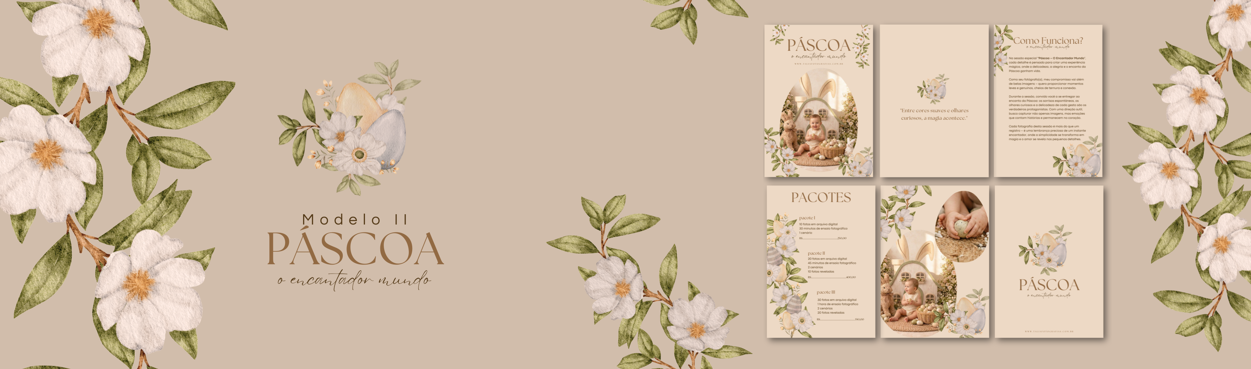 Modelos Páscoa O encantador Mundo - Coleção Pasqualle